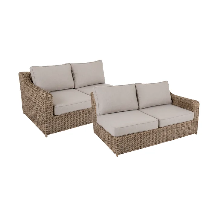 Modulo divano Glendon - Rustic-beige, finale destro e sinistro 2 pezzi - Brafab
