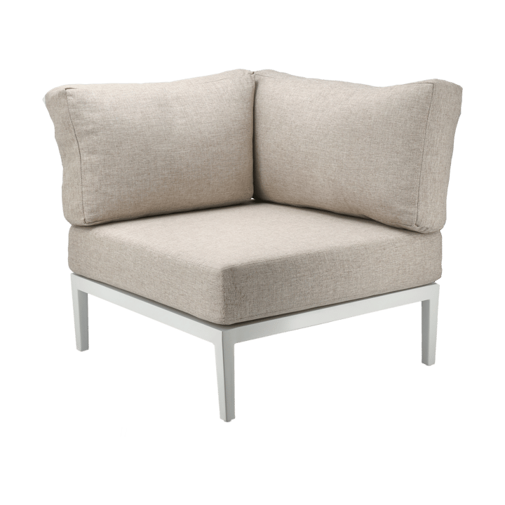 Divano modulare Santander modulo angolare, Bianco-beige 1898