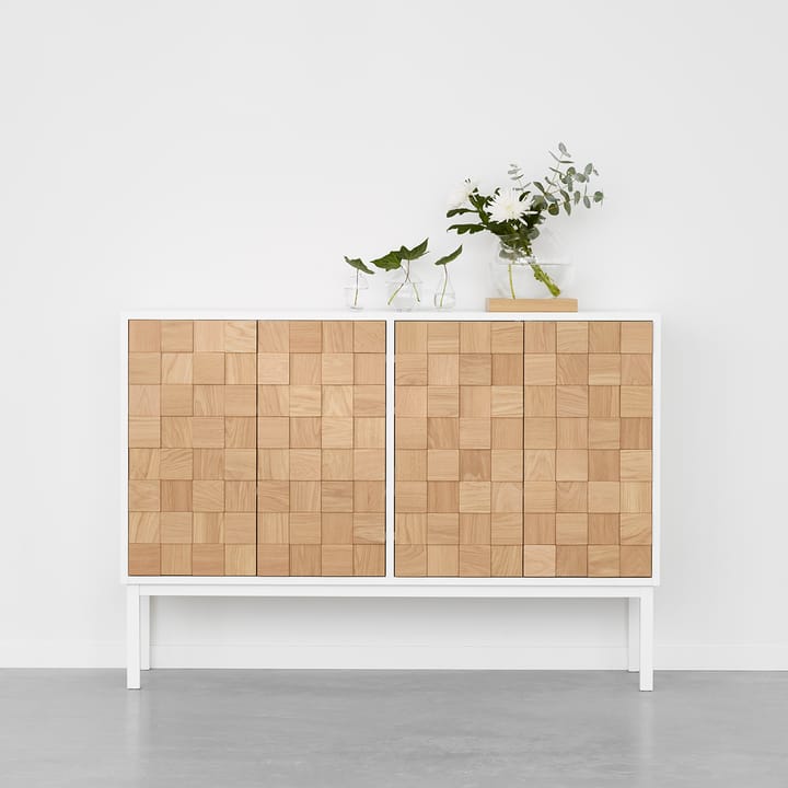 Credenza bassa Collect 2016 , Rovere oliato bianco - bianco A2