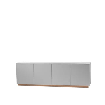 Credenza Beam - grigio chiaro, zoccolo grigio chiaro - A2