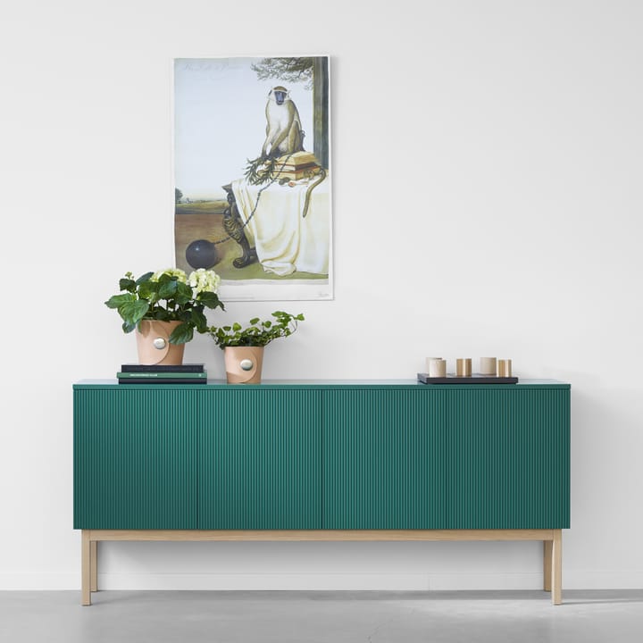 Credenza Beam, grigio chiaro, zoccolo grigio chiaro A2