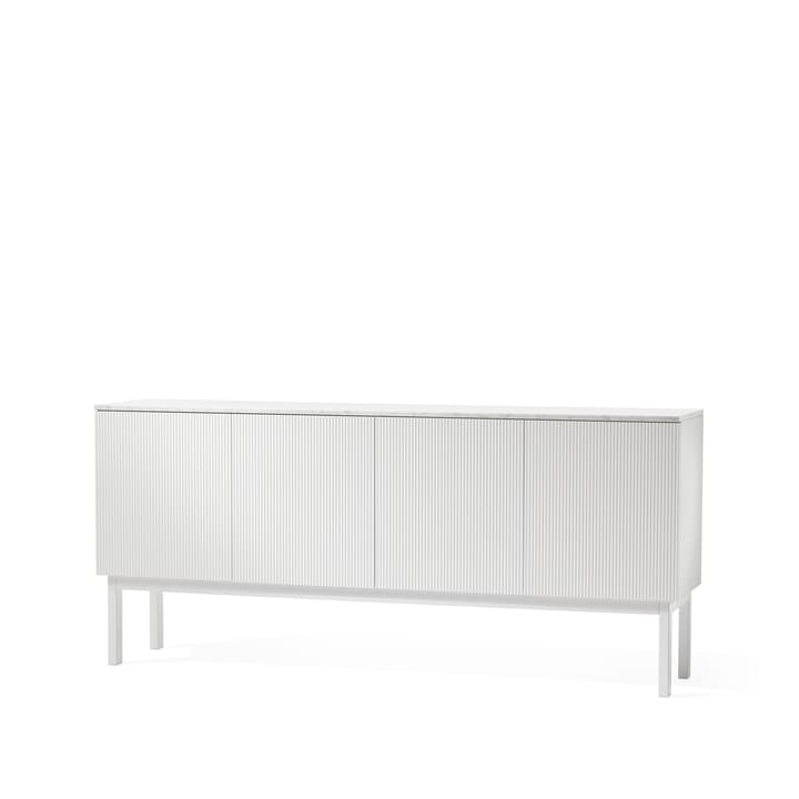 Credenza Beam - laccatura bianca, struttura bianca, ripiano in marmo di Carrara - A2