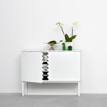 Credenza Story - bianco, ripiano bianco in marmo, struttura bianca - A2