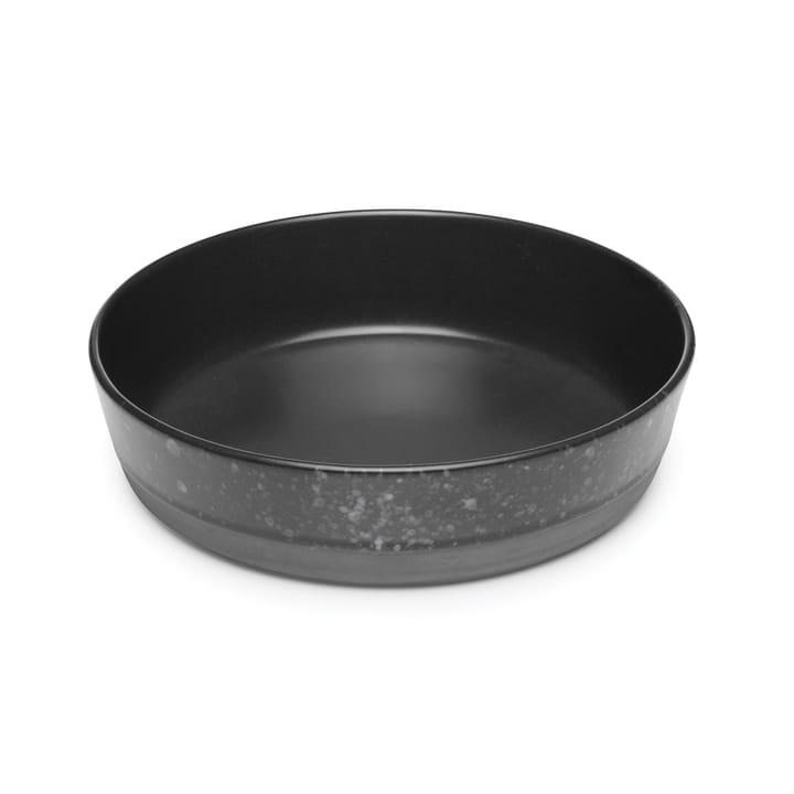 Piatto da zuppa Raw Ø 19,4 cm - nero a pois - Aida