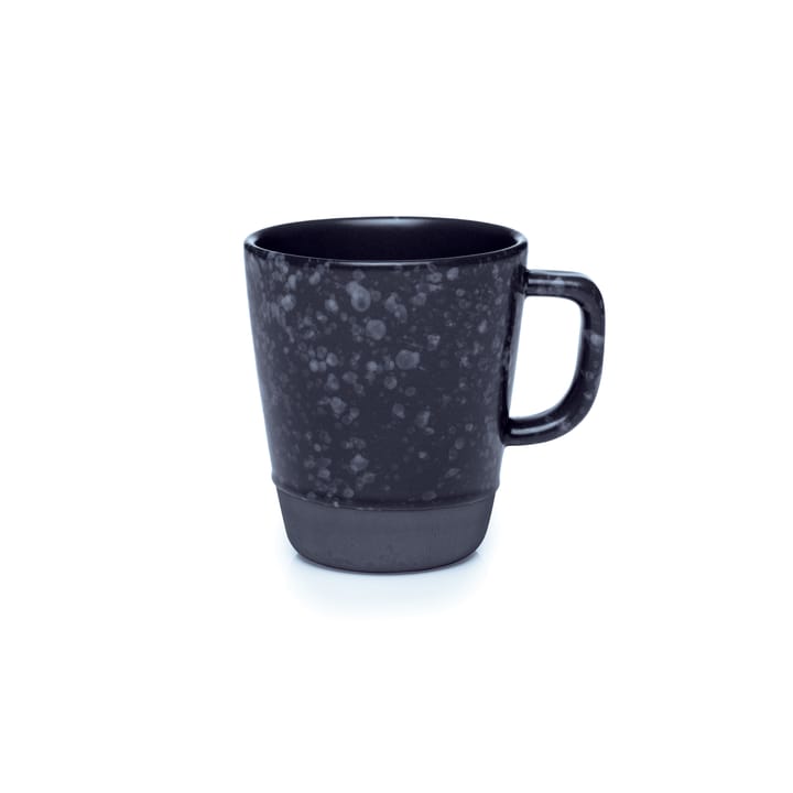 Tazza Raw con manico 30 cl - nero a pois - Aida