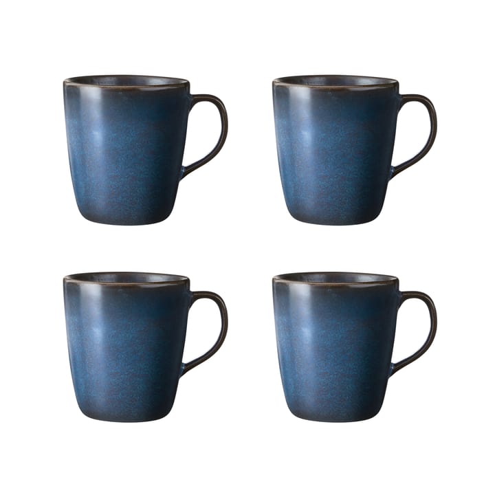 Tazza Raw con manico 35 cl confezione da 4 - midnight blue - Aida