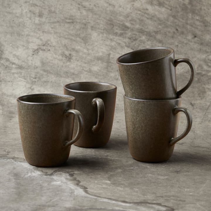 Tazza Raw con manico 35 cl, Forest brown Aida