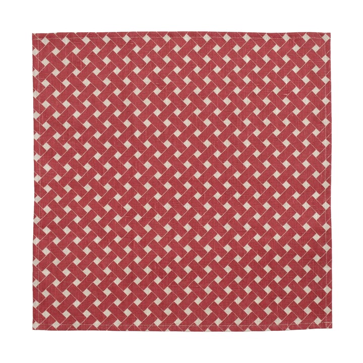 Tovagliolo Korg 45x45 cm confezione da 2 - Rosso - Almedahls