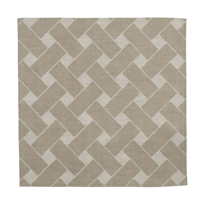 Tovagliolo Korg XL 45x45 cm confezione da 2 - Natur-taupe - Almedahls