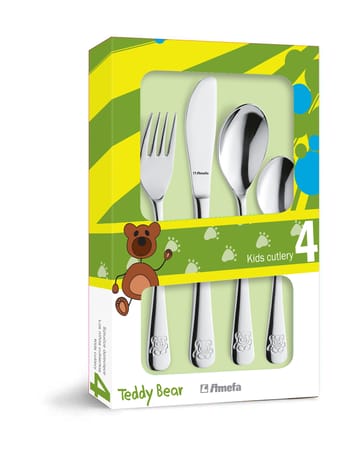 Set di posate per bambini Teddy 4 pezzi - Acciaio inossidabile - Amefa