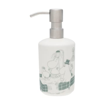 Dispenser per sapone Mumin - Momento bagno verde-bianco - Arabia