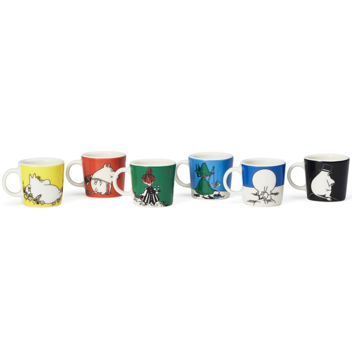 Mini tazze Moomin confezione da 6 prima classic, Multicolore Arabia