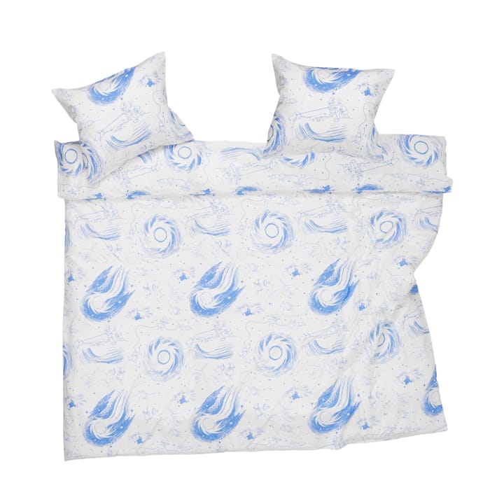 Set lenzuola Mumin 240x210 cm - Cometa blu-bianca - Arabia