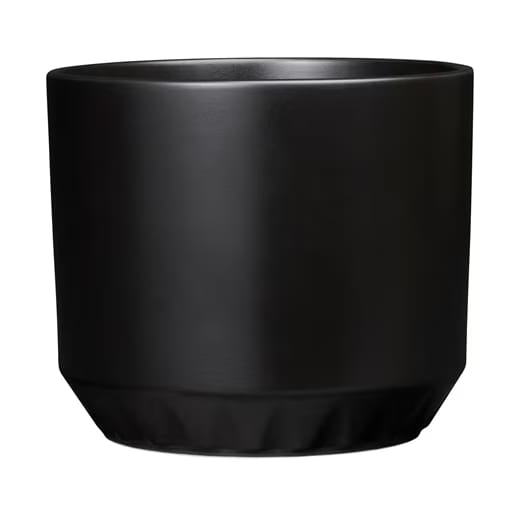 Vaso da fiori Ilona Ø14x12 cm - Nero opaco - Arabia