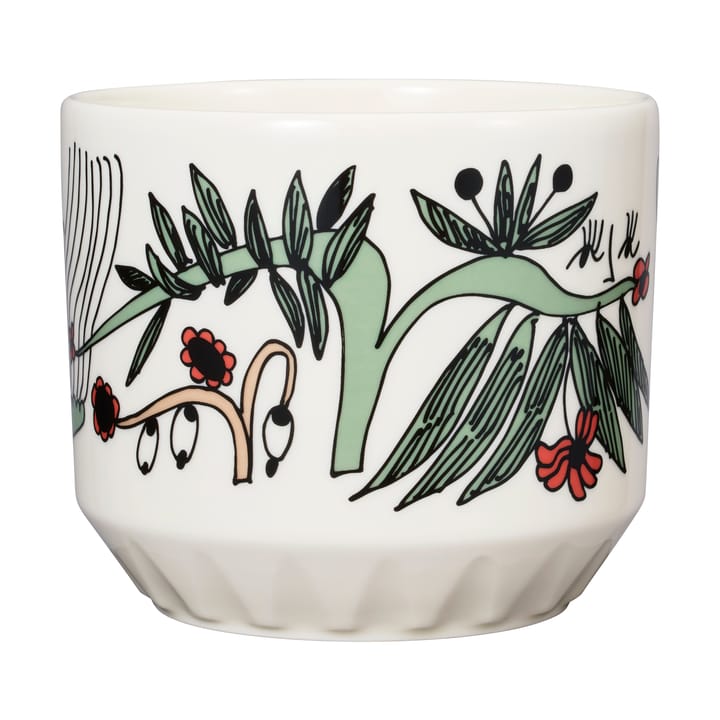 Vaso da fiori Puutarhurit Ø12x10 cm, Verde-bianco-rosso Arabia