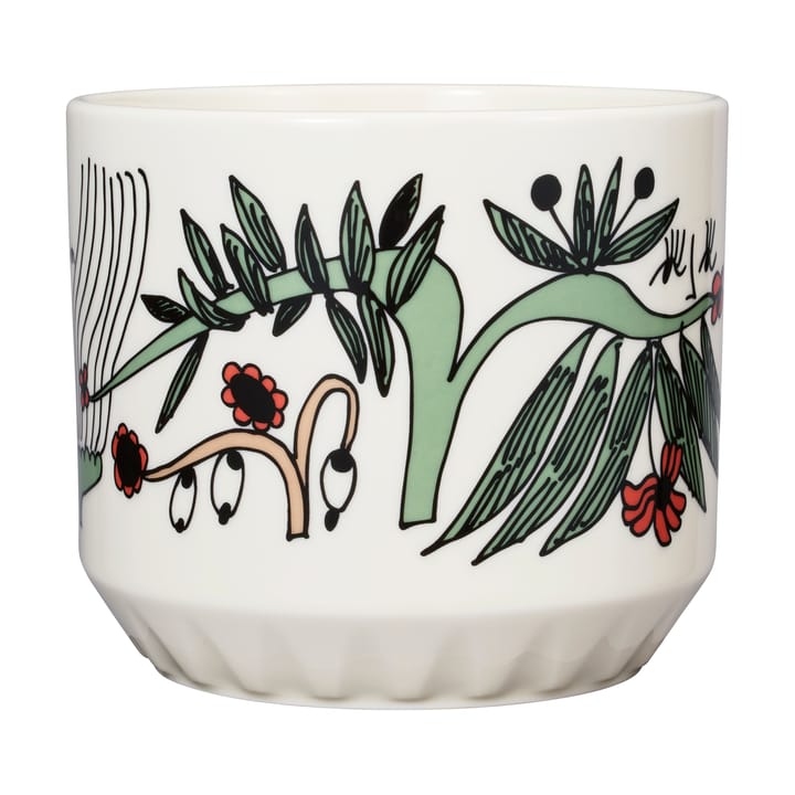 Vaso da fiori Puutarhurit Ø12x14 cm, Verde-bianco-rosso Arabia