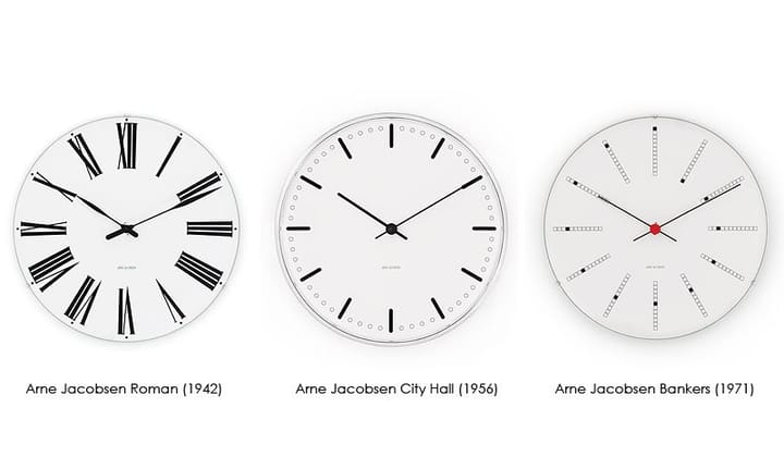 Orologio da parete Bankers Arne Jacobsen, Ø 160 mm Arne Jacobsen Clocks