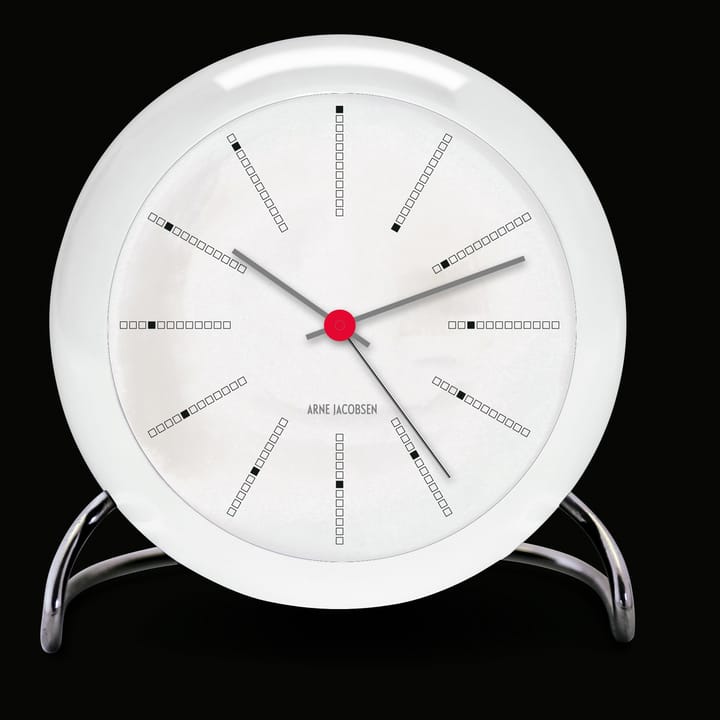 Orologio da tavolo AJ Bankers, bianco Arne Jacobsen Clocks