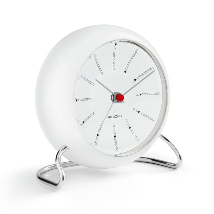 Orologio da tavolo AJ Bankers, bianco Arne Jacobsen Clocks