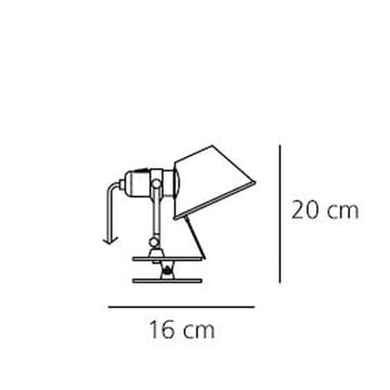 Applique da parete Tolomeo pinza micro - Aluminium LED - Artemide