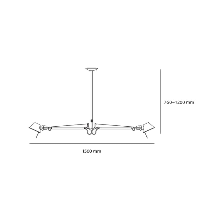 Lampada a sospensione Tolomeo, Aluminium Artemide