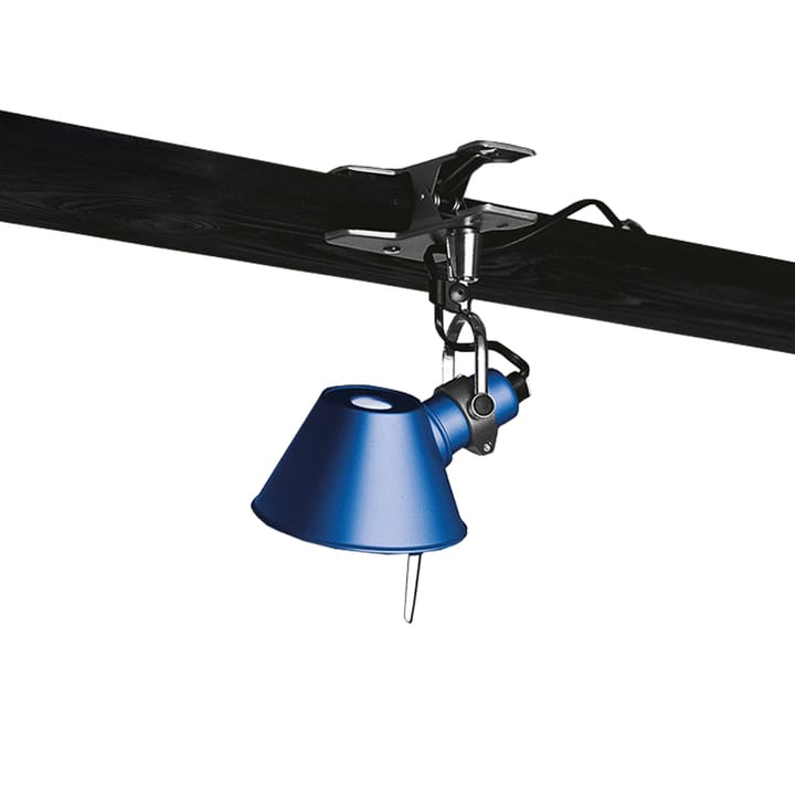 Lampada da parete con morsetto Tolomeo Micro Pinza - Blue - Artemide