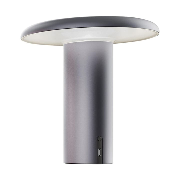 Lampada da tavolo portatile Takku 19 cm, Anodized grey Artemide