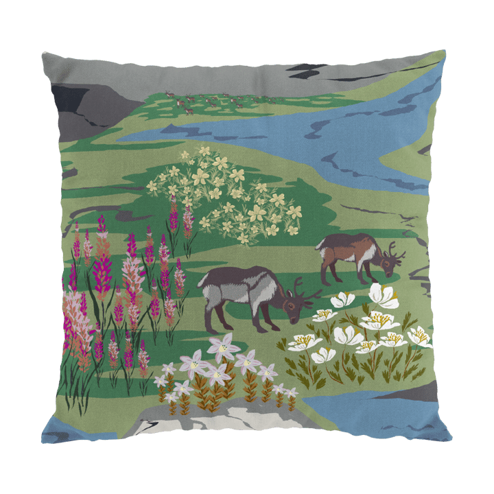 Fodera per cuscino Fjällängar 47x47 cm - Verde - Arvidssons Textil