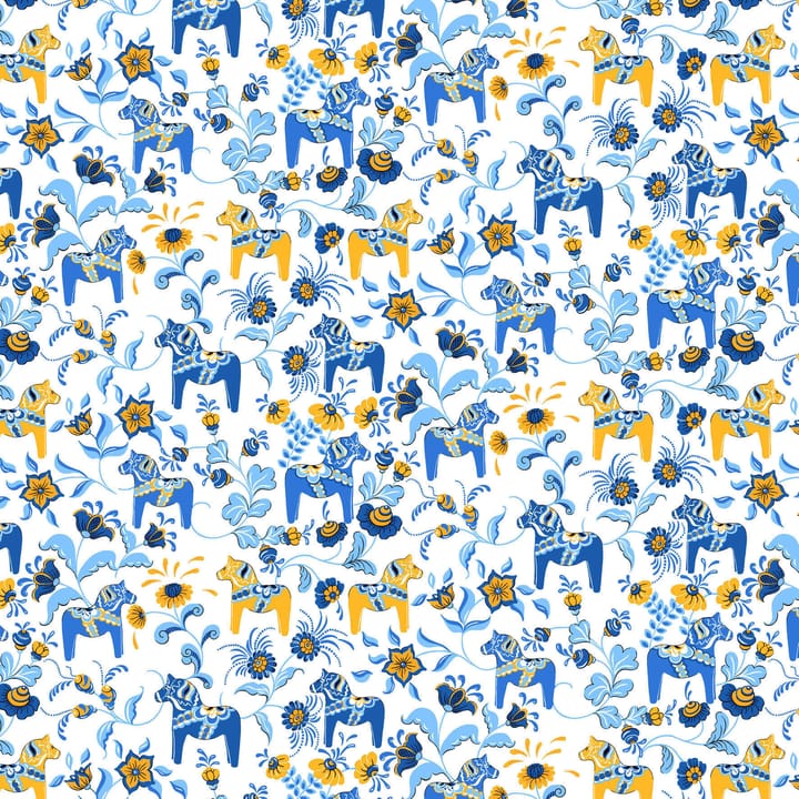 Mini tessuto Leksand - Giallo-blu - Arvidssons Textil