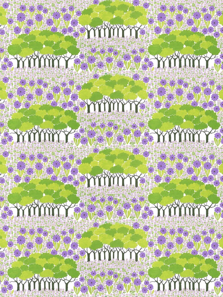 Tessuto Allé  - Verde-viola - Arvidssons Textil