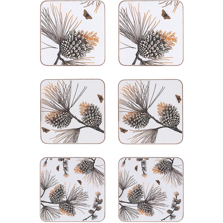 Sottobicchiere Pine Cone confezione da 6 - cotton white - Åry Home