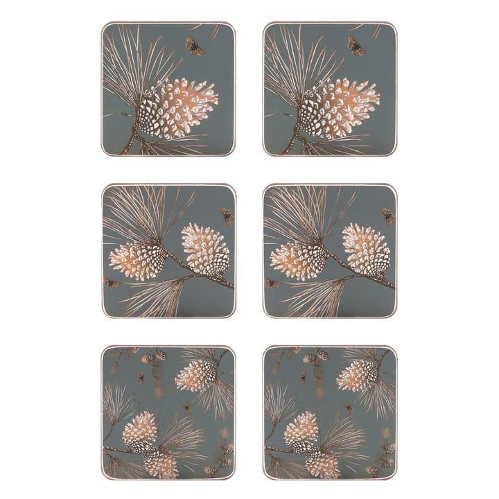 Sottobicchiere Pine Cone confezione da 6 - moss grey - Åry Home