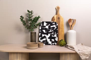 Vassoio Kryss 33x43 cm - Bianco e nero - Åry Home