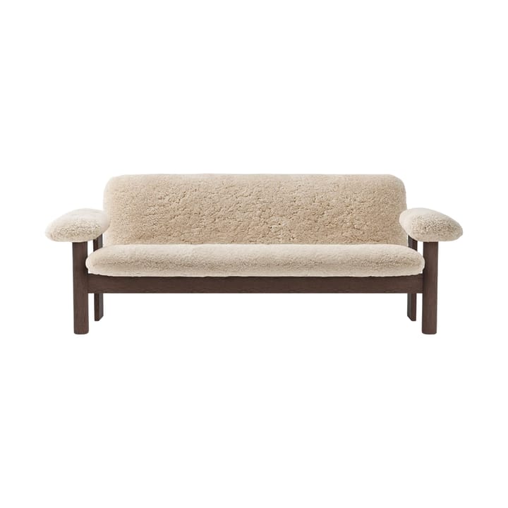 Divano 2 posti Brasilia, Dark oak-Nature sheepskin curly Audo Copenhagen