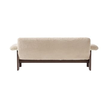 Divano 2 posti Brasilia - Dark oak-Nature sheepskin curly - Audo Copenhagen