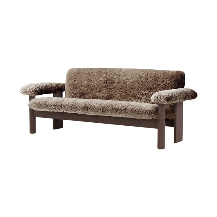 Divano 2 posti Brasilia - Dark oak-Sahara sheepskin curly - Audo Copenhagen