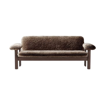 Divano 2 posti Brasilia - Dark oak-Sahara sheepskin curly - Audo Copenhagen