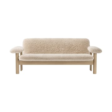 Divano 2 posti Brasilia - Natural oak-Nature sheepskin curly - Audo Copenhagen