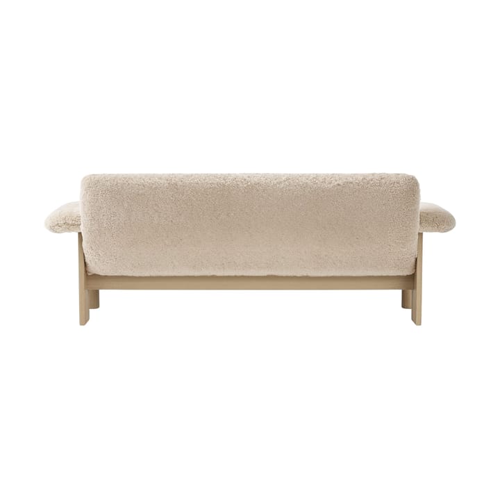 Divano 2 posti Brasilia, Natural oak-Nature sheepskin curly Audo Copenhagen