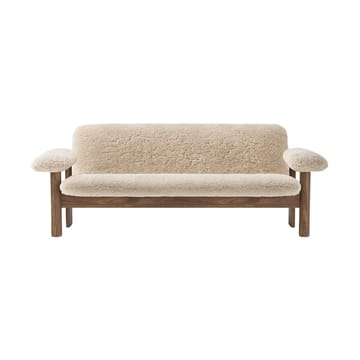 Divano 2 posti Brasilia - Walnut-Nature sheepskin curly - Audo Copenhagen