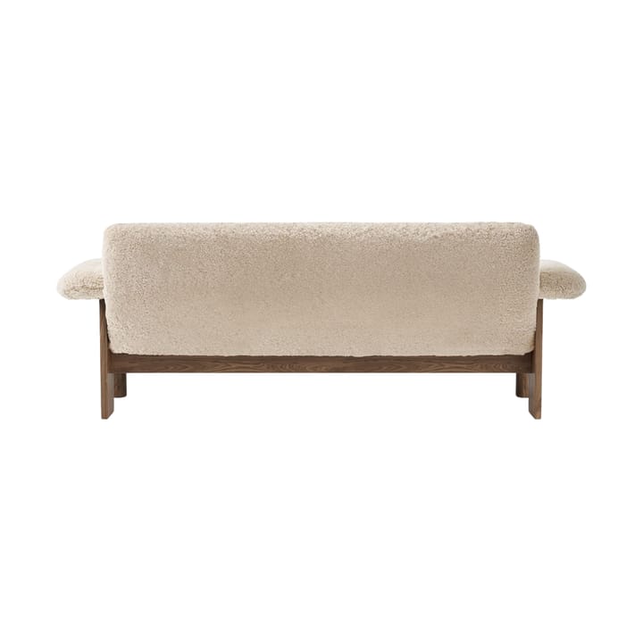 Divano 2 posti Brasilia, Walnut-Nature sheepskin curly Audo Copenhagen