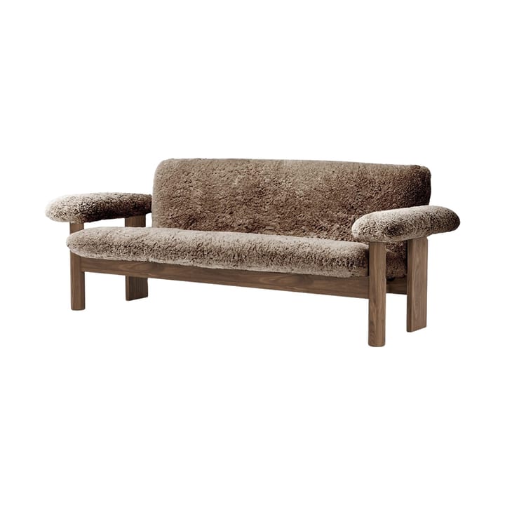 Divano 2 posti Brasilia, Walnut-Sahara sheepskin curly Audo Copenhagen