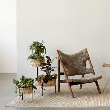 Fioriera Umanoff in acciaio rattan - 69 cm - Audo Copenhagen