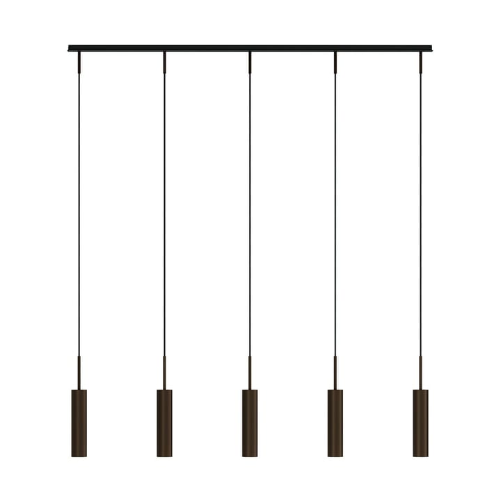 Lampada a sospensione Tubulaire rail 5 - Anodized bronzed - Audo Copenhagen