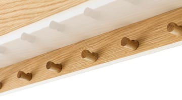 Mensola con ganci Epoch 118 cm - Natural oak-fog - Audo Copenhagen