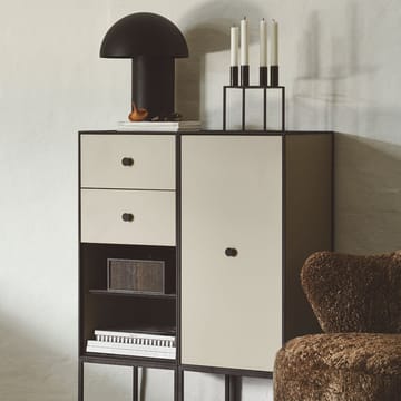 Mobiletto Grame 70 - Smoked oak, porta, 2 ripiani - Audo Copenhagen