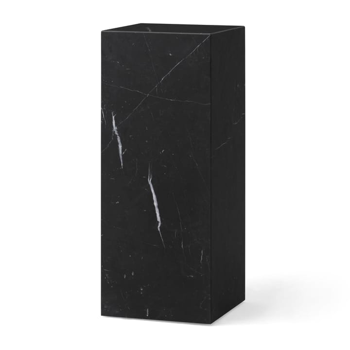 Piedistallo Plinth Pedestal, 30x30x75 cm - Marmo Marquina nero - Audo Copenhagen