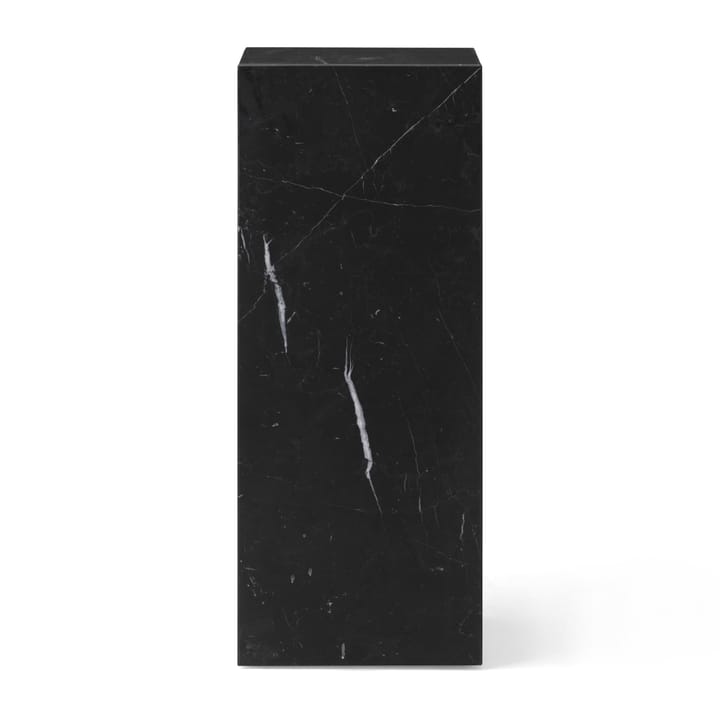 Piedistallo Plinth Pedestal, 30x30x75 cm - Marmo Marquina nero - Audo Copenhagen