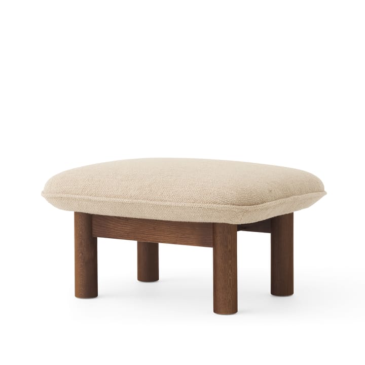 Poggiapiedi Brasilia, Bouclé 02 beige, rovere tinto scuro Audo Copenhagen