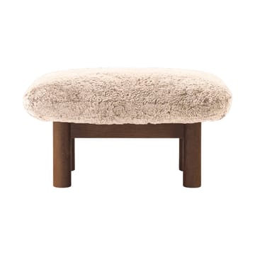 Poggiapiedi Brasilia - Dark oak-Nature sheepskin curly - Audo Copenhagen